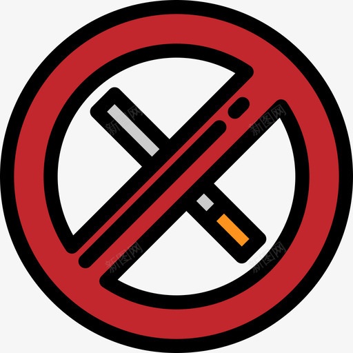 禁止吸烟机场大包装颜色直线颜色图标svg_新图网 https://ixintu.com 机场大包装颜色 直线颜色 禁止吸烟