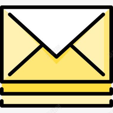 电子邮件用户界面4线颜色图标图标
