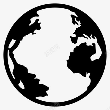 全球地图集地球图标图标