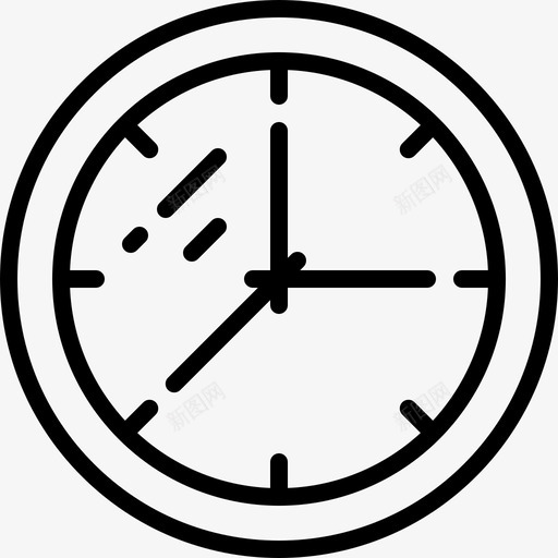 时钟业务元素集合2线性图标svg_新图网 https://ixintu.com 业务元素集合2 时钟 线性