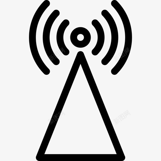 Wifi照片元素2线性图标svg_新图网 https://ixintu.com Wifi 照片元素2 线性