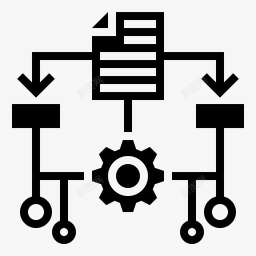 算法应用数据图标svg_新图网 https://ixintu.com 应用 数据 算法 编程 编程符号