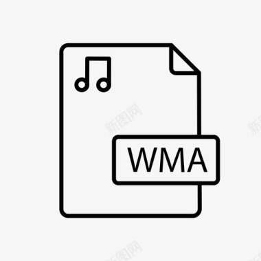 wma文件音频文件文档图标图标