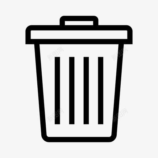 删除垃圾回收站图标svg_新图网 https://ixintu.com 删除 回收站 垃圾 垃圾桶 基本行