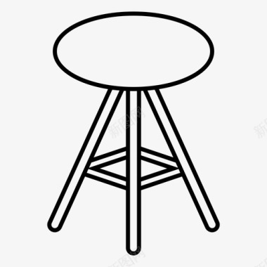 椅子家具午餐图标图标