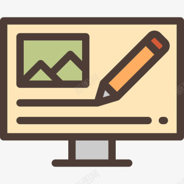 博客搜索引擎优化和在线营销7线性颜色图标图标