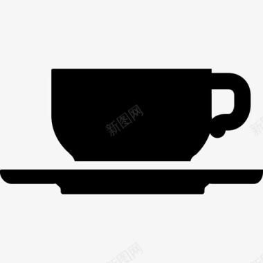 咖啡食品和饮料7固体图标图标