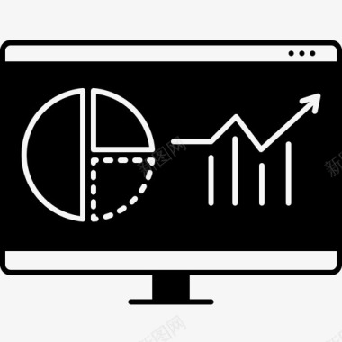 网络分析营销可用性图标图标