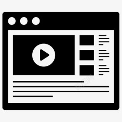 教程培训网络视频在线教育培训视频图标高清图片