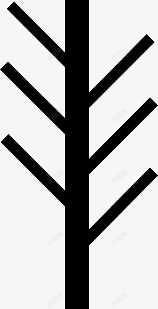 树树枝木材图标svg_新图网 https://ixintu.com 木材 树 树木 树枝