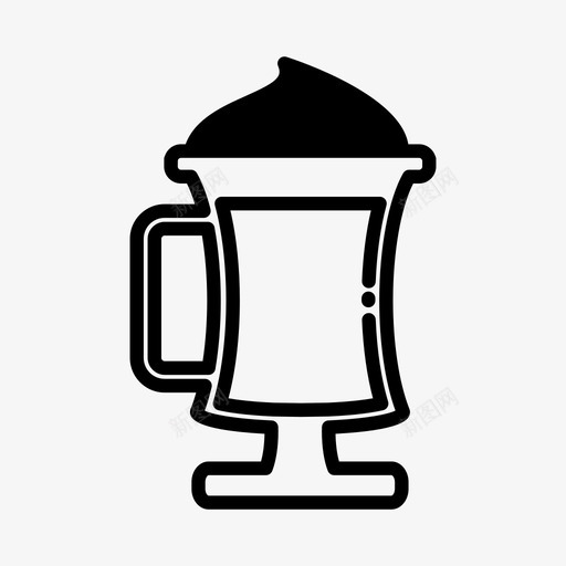 拿铁咖啡豆咖啡图标svg_新图网 https://ixintu.com 咖啡 咖啡休息时间 咖啡机 咖啡豆 拿铁 饮料