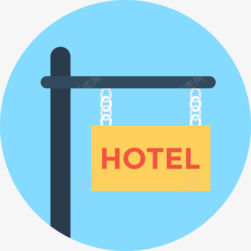 酒店酒店和服务循环图标svg_新图网 https://ixintu.com 循环 酒店 酒店和服务