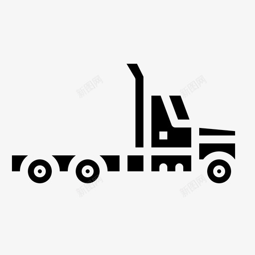 卡车物流船运图标svg_新图网 https://ixintu.com 卡车 固体运输 物流 船运 运输