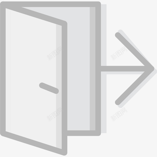 出口要素2线性颜色图标svg_新图网 https://ixintu.com 出口 线性颜色 要素2