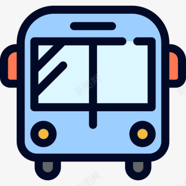 巴士教育14线颜色图标图标