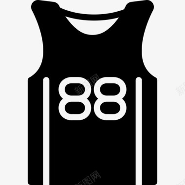 篮球运动衫运动套装填充物图标图标