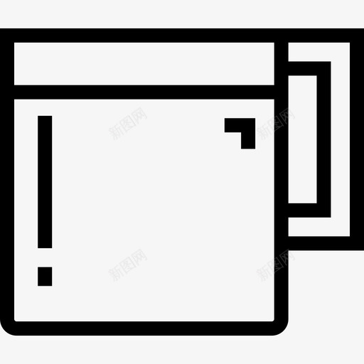 马克杯咖啡厅12号直线型图标svg_新图网 https://ixintu.com 咖啡厅12号 直线型 马克杯