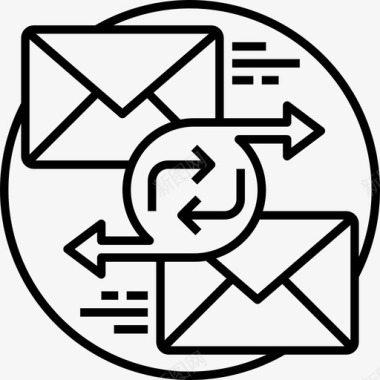 电子邮件交换通信信件图标图标