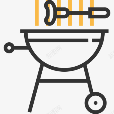 烧烤户外2黄影图标图标