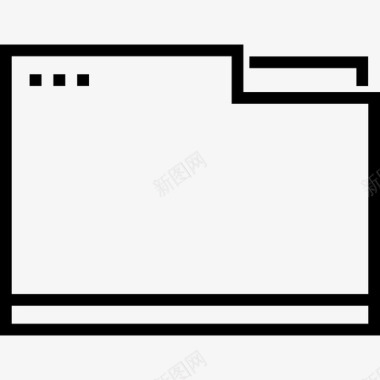 文件夹用户界面线性图标图标