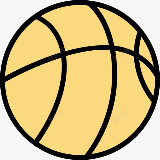 篮球在线学习2边框颜色图标svg_新图网 https://ixintu.com 在线学习2 篮球 边框颜色