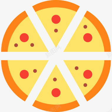 披萨生日派对7平铺图标图标