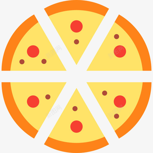 披萨生日派对7平铺图标svg_新图网 https://ixintu.com 平铺 披萨 生日派对7