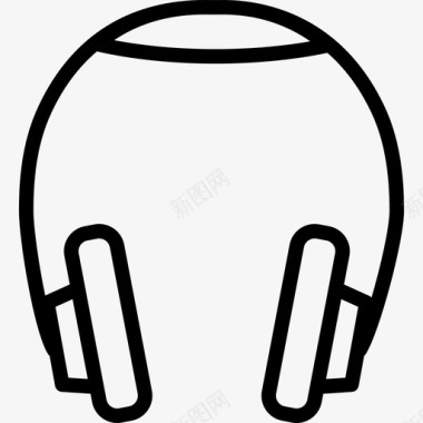 耳机音乐收藏2线性图标图标