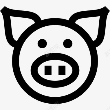 猪动物17直系图标图标