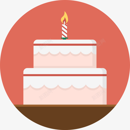生日蛋糕食品和饮料4平的图标svg_新图网 https://ixintu.com 平的 生日蛋糕 食品和饮料4