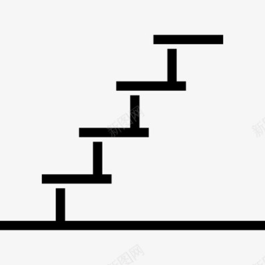 楼梯家具5线性图标图标