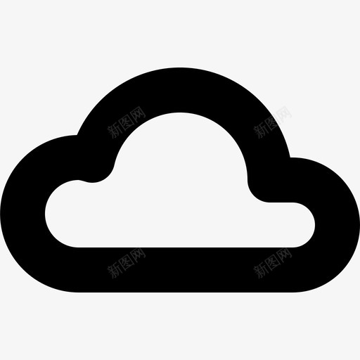 云数据网络图标svg_新图网 https://ixintu.com 云 存储 数据 服务器 粗体图标 网络