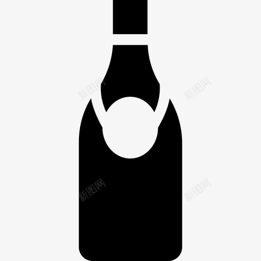 香槟食物图标系列填充svg_新图网 https://ixintu.com 填充 食物图标系列 香槟