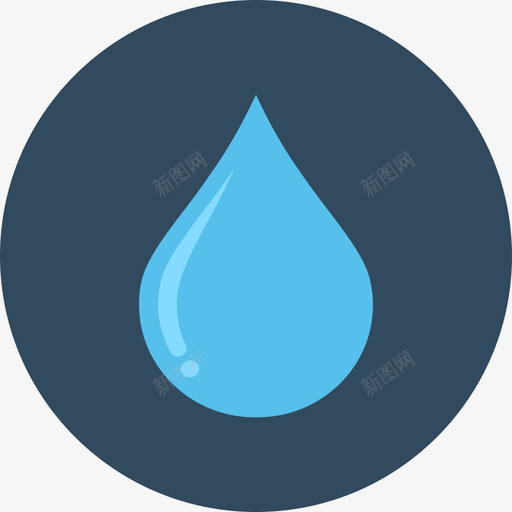 水滴能量和动力循环图标svg_新图网 https://ixintu.com 循环 水滴 能量和动力