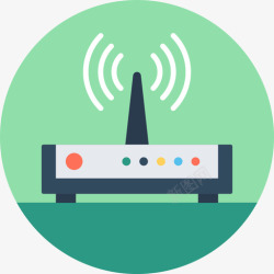 wifi循环Wifi酒店和服务循环图标高清图片