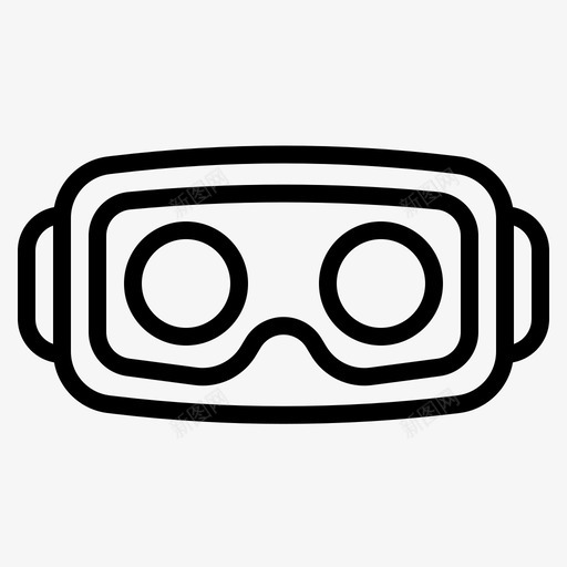 vr耳机技术图标svg_新图网 https://ixintu.com vr vr护目镜 wifi 技术 耳机 虚拟 设备连接