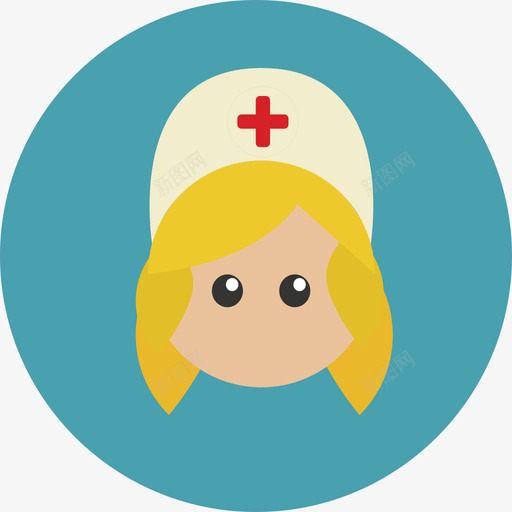 护士6号医务室圆形平面图标svg_新图网 https://ixintu.com 6号医务室 圆形平面 护士