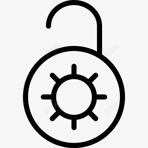 解锁基本设置2线性图标svg_新图网 https://ixintu.com 基本设置2 线性 解锁