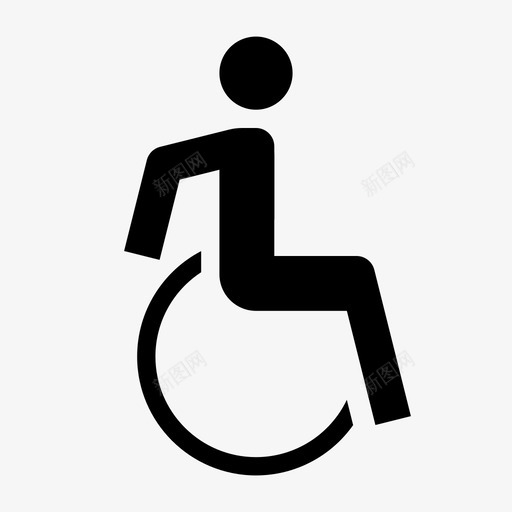 无障碍isa通行标志图标svg_新图网 https://ixintu.com isa 无障碍 轮椅 通行标志