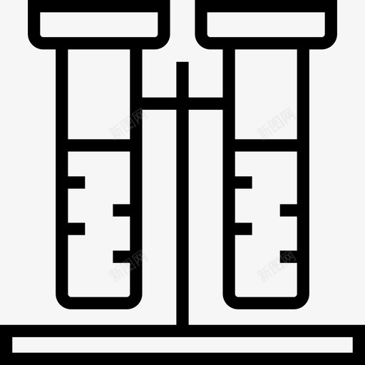 试管科学4线性图标svg_新图网 https://ixintu.com 科学4 线性 试管