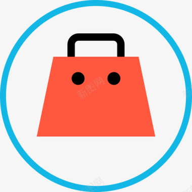 购物袋购物电子商务3扁平图标图标