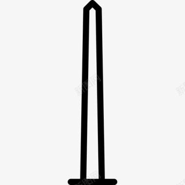 布宜诺斯艾利斯方尖碑线性纪念碑图标图标