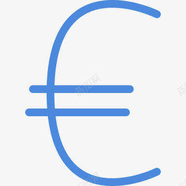欧元金融8彩色图标图标