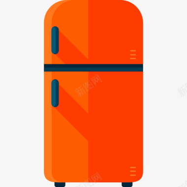 冰箱家用电器3扁平图标图标