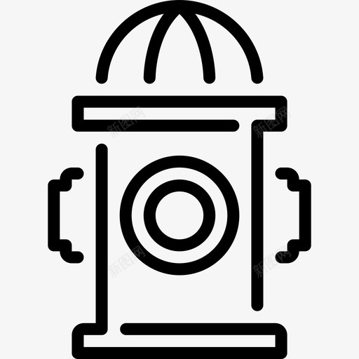 消防栓安全3线性图标svg_新图网 https://ixintu.com 安全3 消防栓 线性