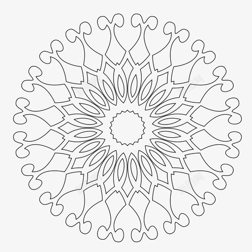 曼陀罗艺术几何图案图标svg_新图网 https://ixintu.com 几何 图案 曼陀罗艺术 神圣
