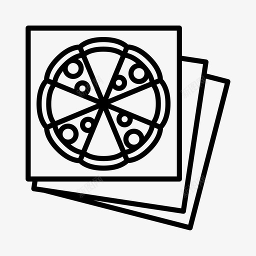 披萨烹饪食物图标svg_新图网 https://ixintu.com 外卖 披萨 披萨递送 烹饪 食物