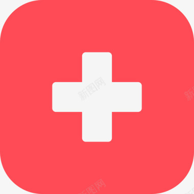 瑞士国际国旗3圆形方形图标图标