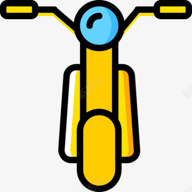 摩托车运输4黄色图标图标