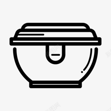 食品储存容器包装图标图标